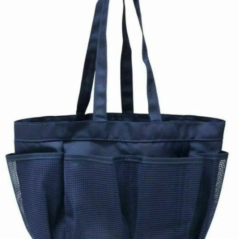 New Room Essentials Navy Blue Shower Caddy Portable Mesh Tote